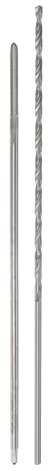 sourcing map Tap & Bit Sets, M3 x 0.5 H2 Straight Flute Machine Thread Milling Tap 150mm Extra Long, 2.5mm High Speed Steel (HSS) Twist Drill Bit