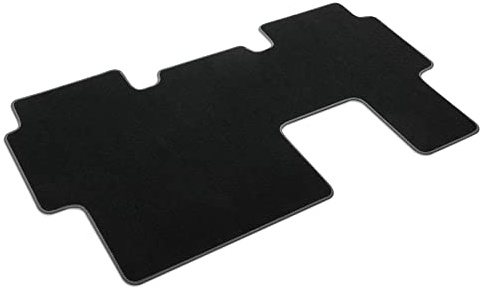 Volkswagen 1T3061273WGK Textile Doormat 2nd Row of Seats Premium Velour Doormat 1x Fabric Mat One Piece Black