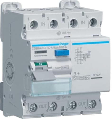 FI-Schutzschalter 4P 40A 30mA B
