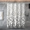 Duschrollo 200 cm Breit, Shower Curtain Gray Mosaik Duschvorhang Antischimmel Duschrollo Extra Breit