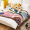 LumiSyne Doppelseitige Baumwolle Gewebt Decke Überwurf Mit Quaste Dschungel Böhmische Stil Wandteppich Kuscheldecke Dekorative Decke Für Bett Couch Sessel Camping Decke Tischdecke Teppich 160x130cm
