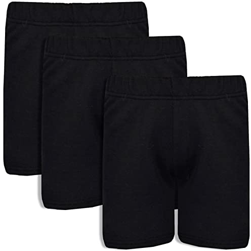 A2Z 4 Kids Boys Girls PE School Chino Shorts Casual Knee Length - Basic Shorts Black 3 Pack 5-6