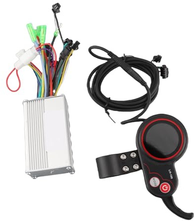 VGEBY Kit Combinato Controller Motore Scooter Elettrico, Controller Brushless Display LCD Pannello di Controllo con Cambio per Bici Elettrica (modalità Doppia Schermo a Colori 36V