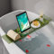 Alvinlite Badewannen-Caddy-Tablett, Erweiterbares Abfluss-Badezimmer-Regal, Caddy-Tablett, Badezimmer-Theken-Organizer, Badewannen-Aufbewahrungsregal, Badewannen-Zubehör Und Badezimmer-Gadgets(Grün)