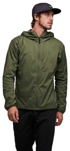 Black Diamond M Alpine Start Insulated Hoody Oliv - Polartec Leichte warme Herren Polartec Alpha Bergsportjacke, Größ