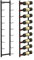 KOMFOTTEU Botellero Vino de Pared para 6/9/12 Botellas, Portabotella Metálica Vertical, Estante Colgante Decorativo para Vino, Organizador de Botellas para Cocina, Comedor, Bar (9 Botellas)