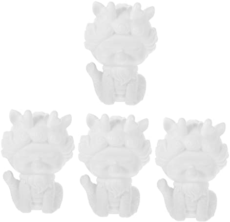 Abaodam 4 Stück Weiße Embryo-Emailpuppe DIY leere Puppe Spielzeug für Kinder Spielzeuge Kinderspielzeug Partygeschenke für Kinder unfertige Puppe für Kinder Karikatur Baby Dekorationen