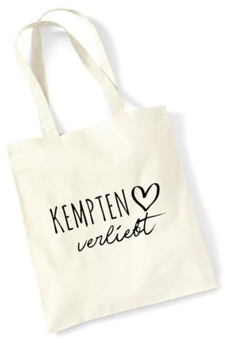 Huuraa Tasche Kempten (Allgäu) verliebt Geschenk 10 Liter Natural Baumwolle Kempten (Allgäu) Accessoire