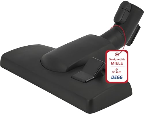 DEGG Kombidüse für Miele Staubsauger 35mm, Kombibürste Bodendüse, Staubsaugerdüse geeignet für Miele Klicksystem Miele Staubsauger Bürste Staubsaugerzubehör in Premium-Qualität