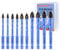 VENJELD Masonry Drill Bits Set - 5/6/8/10/12mm X 2 10Pcs Carbide Drill Bit for Wood Plastic Masonry Ceramic - Quick Change Hex Shank with Storage Case