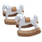 BESTonZON 2 Stück Kleine Holzpferde Mini Dekoration Mini Zubehör Miniatur Stuhl Puppenhaus Stuhl Modell Puppenhaus Möbel Puppen Schaukelpferd Puppenhaus Zubehör