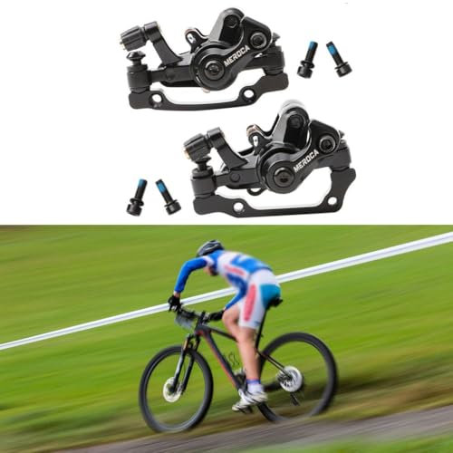Electric Vehicle Brake, Mountain Bike Clip, Folding Car Front And Rear Disc Brakes, Clip Disc Brake Caliper for Rotor Smooth Control(front +rear)