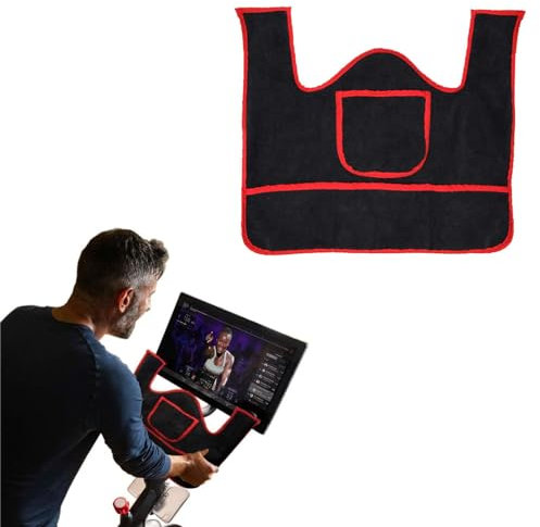 Spin Bikes Lenkerschweißhandtuch – weiche Frottee-Lenkermatte, rutschfestes Heimtrainer-Schweiß-Handtuch, Schweißschutz, Handtuchkissen für Spin-Bikes, Zubehör, 2,3 x 1,8 x 0,4 cm