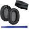 umvowuxa Ohrpolster + Kopfbandschutz, Ersatz-Set für Sony WH-CH700N (WHCH700N), WH-CH710N (WHCH710N WHCH710 CH710), WH-CH720N (WHCH720 CH720) Kopfhörer (schwarz)