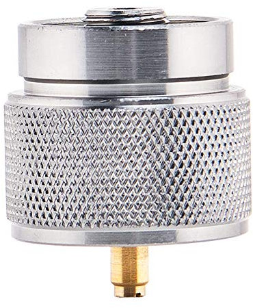 holanae Camping Herd Adapter 1LB Propan Klein Tank Eingang und EIN Lindal Ventil EN417 Ausgang AußEn Flasche LPG Kanister Konvertieren