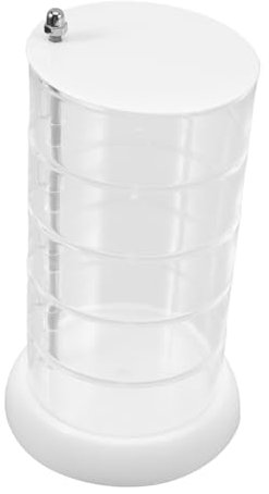 SAFIGLE Durchsichtiger Gestufter Ausstellungsständer Ohrringhalter Organizer Box Organizer Mehrschichtige Aufbewahrungsbox Drehbare Bonbonbox Vitrine Spielzeugvitrinen Zur Ausstellung