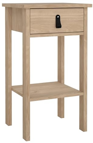 Furniture To Go Barcelona Bedside Table with 1 Drawers in Oak