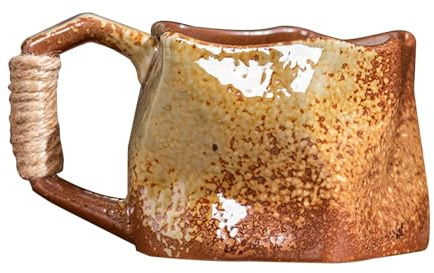 Acunny Taza de cerámica hecha a mano tazas de cerámica | Tazas de café de cerámica de 250 ml, tazas de cerámica de irregular | Taza estética hecha de cerámica