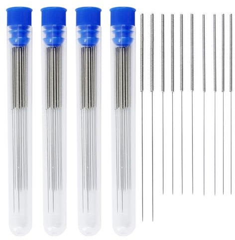 NOPKESV 40 pièces Aiguilles de Nettoyage de Buse de Imprimante 3D, Aiguilles en acier inoxydable, Nettoyant Tête d'impression, Accessoires Imprimante 3D, Buse Imprimante 3D (0,4 mm)