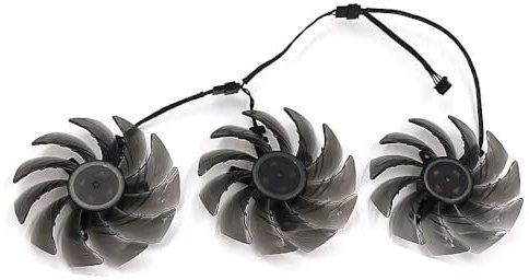 BDAKQJV Scheda Grafica Ventola Grafica CF9010H12S da 85 mm Compatibile con Il Raffreddamento delle schede Video grafiche RX 6600XT 6600 6700 XT 6800 Challenger PRO OC(Rot)