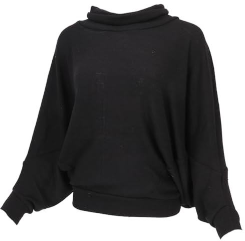 Oversize Shirt, Rollkragen Strickpullover, Plus Size Damen, Loose fit | Luftiger Feinstrick, Fledermausärmel, breiter Bund, vielseitig kombinierbar, ideal für lässige Outfits