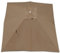 NIKSHI 300x300cm Auvent De Rechange pour Déporté Parasol De Terrasse, Carré Toile De Rechange pour Parasol Tissu De Rechange pour Parasol De Table D'extérieur,Khaki-300x300cm(10x10ft)