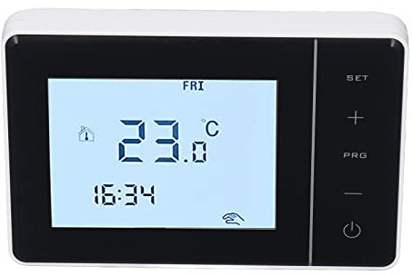 Termostato Programmabile NTC2.5M per i Sistemi di Riscaldamento Elettrico AC100-230V con Display LCD Trasparente