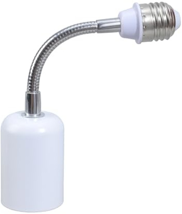 E27 Rotating Heatproof Ceramic Socket Adjustable Adapter for Bathroom Ceiling LED Bulbs 400W 110V/240V Lighting Fixtures Ceramic Light Fixture Extension