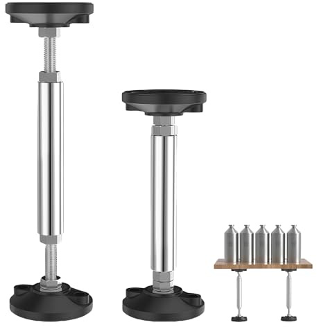 2 Stück Teleskop-Stützstange, Verstellbar 28-42cm Deckenstütze, Unterstützt Bis zu 300 kg, Verstellbare Stützstange für Hohe Härte, Türrahmenstrebe, Teleskopstütze, Schrank, Hebebügel und Sofa