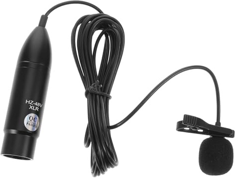 BESPORTBLE XLR Dreipoliges Lavalier Mikrofon Kondensator Ansteckmikrofon Klarer Klang Leicht Und Kompakt Für Aufnahmen Rede Streams Kompatibel