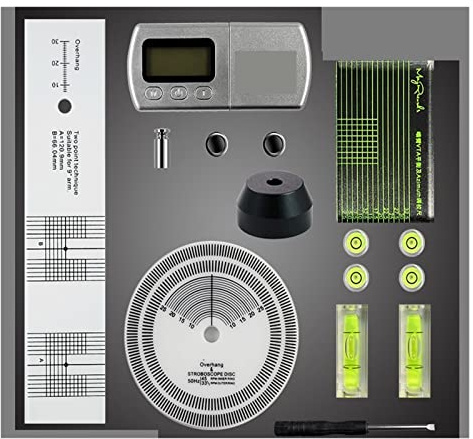Utile calibrazione del pickup adattatore 45 giri/min giradischi digitale LCD stilo kit di sintonizzazione della cartuccia fono in vinile