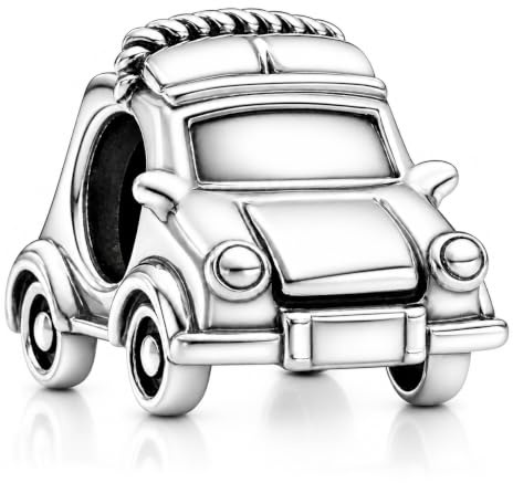Charm-Anhänger Elektrofahrzeug, EV-Auto für Pandora Armbänder | Sterlingsilber, Rhodiniert, inklusive Geschenkbox
