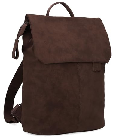 Zwei Damen City-Rucksack Mademoiselle.M MR13 Tagesrucksack 7 Liter, gepolstertes Laptopfach, Magnet-Verschlussklappe, Hauptfach mit Reißverschluss, Rückenpolsterung, klassisch-elegant