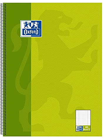 Oxford 100050362 Collegeblock Linien-55 DUO - A4+, 80 Blatt, /qm, 4-fach Lochung