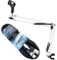 keepdrum NB35 WH Weiss Gelenkarm Mikrofonstativ + 6m XLR Mikrofonkabel