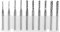 10pcs Fraise au Carbure de Tungstène Fraise Spirale CNC Fraises Rotatives Set de Gravure Bits Cutting 1.0/1.5/2.0/2.5/3mm