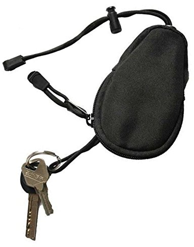 OFKPO Mini Étui Clé Porte-clé Sacoche Clef Porte-Clef Homme Porte-Monnaie Portable Étanche12x7x2,2cm, pour Les Accessoires Tactiques(Noir)