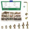 Keadic - Juego de 100 tornillos M6 para cuna de muebles, cuna hexagonal, tornillos con tuercas de barril M, 1 llave hexagonal gratis (15/20/25/30/35 mm)
