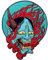 Samurai Hannya oni Patch Embroidered Applique Badge Iron On Sew On Emblem