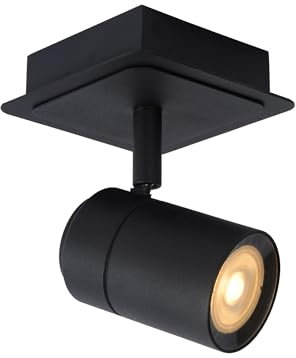 LUCIDE LENNERT - Deckenstrahler Badezimmer - LED Dim. - GU10-1x5W 3000K - IP44 - Schwarz