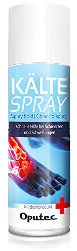 400ml Oputec Kältespray Eisspray Sport: Erste-Hilfe-Spray bei Sportverletzungen, Schmerzen und Schwellungen (Klassisch) - Medizinisches Kühlspray für jedes Erste-Hilfe-Set