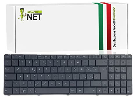 New Net Keyboards - Tastiera Italiana Compatibile per Notebook ASUS A54 A54C A54H A54HR A54L K54 K54C K54HR K54L K54LY X54 X54C X54H X54HR X54HY X54L X54LY X55A X55C X55U X55V X55VD X75VD