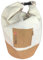 Bonizetti Seesack CHICAGO wasserfeste Rucksack-Tasche 20 Liter Volumen aus Canvas und Kork Beige One Size Schulterbeutel, Packsack, Naturmaterialien, umweltfreundlich, Beutel, Day Pack