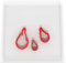 Custom Cutters Mini-Fondant-Ausstechformen, 3 Stück: Keksausstecher, Blatt, Flame, 1,5 cm + 2 cm + 3 cm