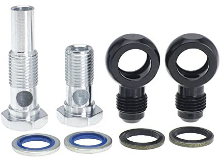 ROOSAIN 6AN x 1 4L80E GM Transmission Oil Cooler 90 Degree Banjo Fittings