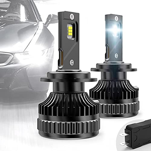 VLAND LED D2S D2R KIT de Conversion d'ampoules de phares avec 12V 70W 8000Lm, puces LED 6000K Blanches pour Le Remplacement des Feux de Croisement et de Croisement de Voiture HID Xenon