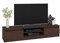 BDW Mueble de TV salón, Dormitorio o habitación Juvenil, 2 Puertas y 2 estantes, diseño del Interior. Dimensiones: 160 x 33 x 40 (Wenge)