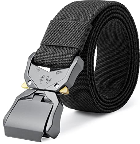LXMY Taktischer Gürtel Herren,Werkzeuggürtel,3.8cm Nylon Militär Wandergürtel,Arbeitsgürtel für Mit Schnellverschluss Schnalle