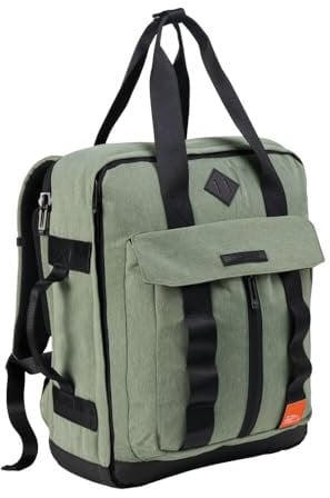 Cabin Max Memphis 45x36x20 Underseat Easyjet Cabin Bag - Recycled Polyester Large Capacity with Compression and Laptop Pocket (Bodo Green, Easyjet 45x36x20cm)