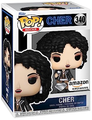 Funko POP! Rocks: Cher - (Turn Back Time) - Diamond Glitter - Amazon Exclusive - Collectable Vinyl Figure - Gift Idea - Official Merchandise - Toys for Kids & Adults - Music Fans